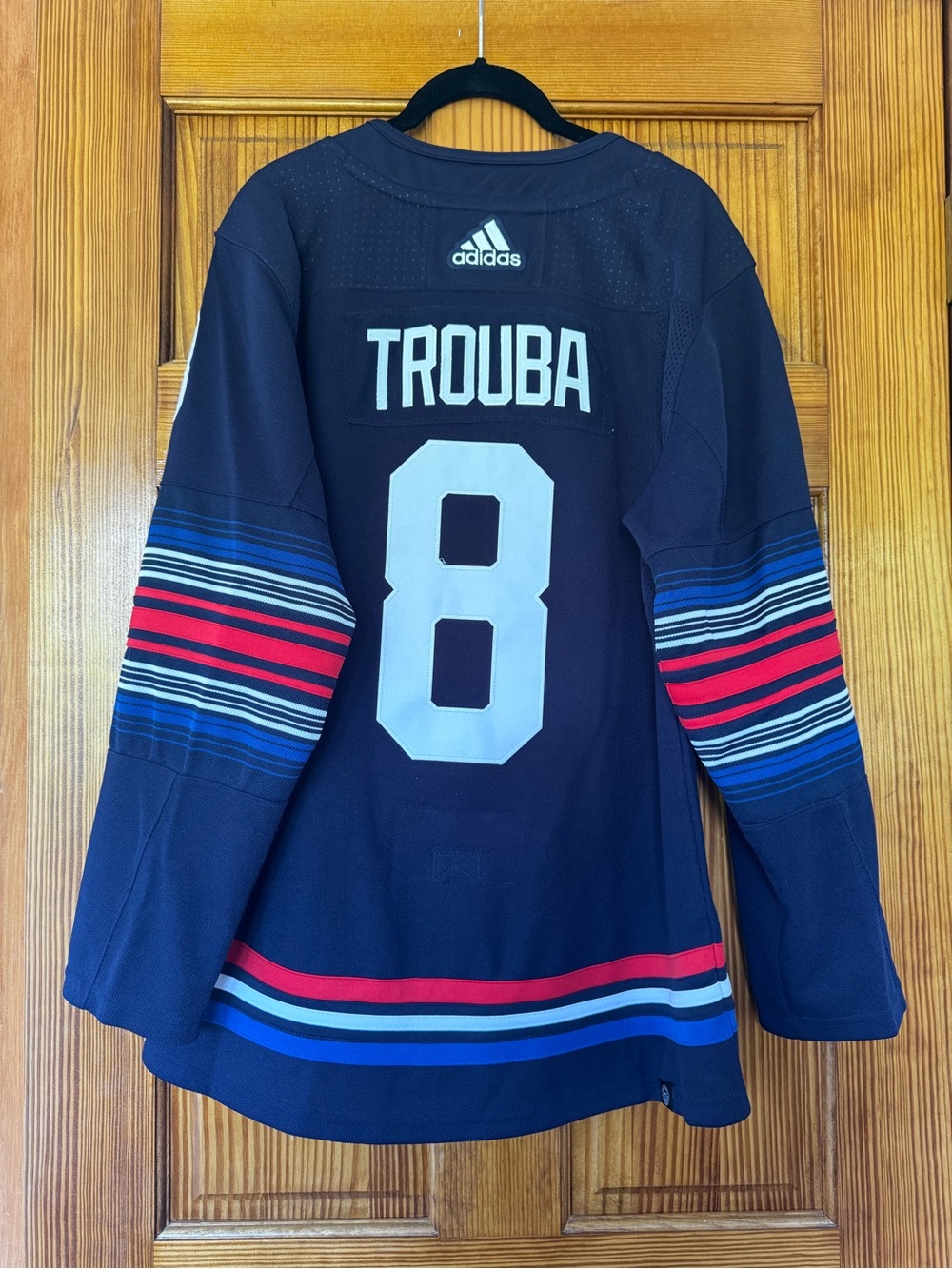 New York Rangers Authentic Trouba #8 Hockey Jersey, Captain 2022-2024